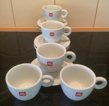 ILLY Cappuccino 5 kopjes kop en schotel SPAL Portugal 170 ml beschikbaar voor biedingen
