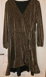 GOUDEN GLITTERJURK MAAT L, Kleding | Dames, Jurken, MS Mode, Ophalen of Verzenden, Zo goed als nieuw