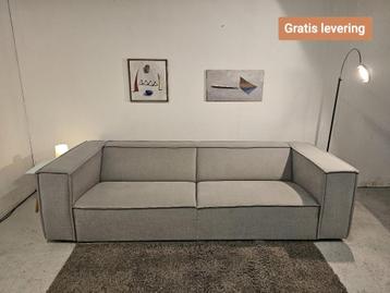 Moderne grijze 4-zitsbank – GRATIS LEVERING –  beschikbaar voor biedingen