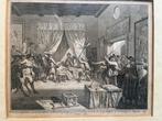 oude antieke gravure 1755 Gebroeders De Witt ets, Antiek en Kunst, Kunst | Etsen en Gravures, Ophalen of Verzenden