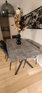 Eettafel betonlook, Ophalen of Verzenden, Zo goed als nieuw, Rechthoekig, 50 tot 100 cm