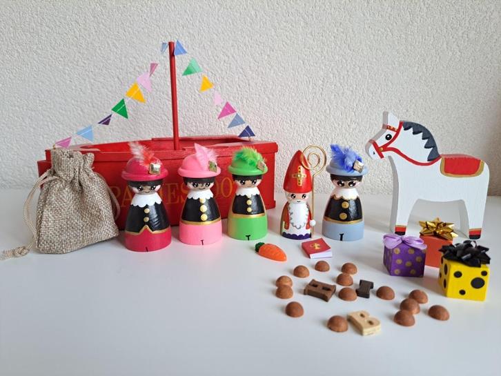 Pakjesboot sinterklaas pegdolls, Diversen, Sinterklaas, Nieuw, Ophalen of Verzenden