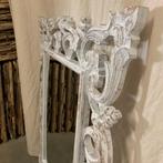 Barok Spiegel – houten lijst wit - 120 x 90 cm- TTM Wonen, 50 tot 100 cm, 100 tot 150 cm, Rechthoekig, Ophalen of Verzenden