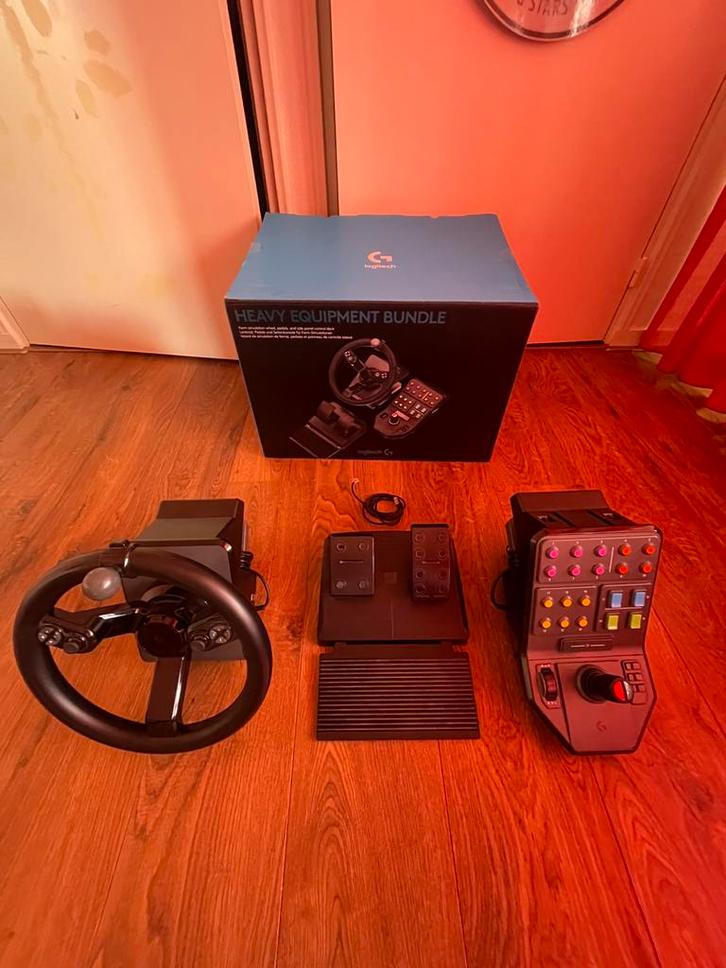 Farming stuur met bediening + farming s19 en farming s22, Computers en Software, Joysticks, Zo goed als nieuw, Ophalen of Verzenden