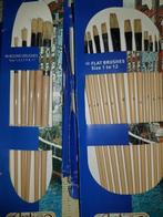 Partij van 9 setjes Artico ronde en platte kwasten, Ophalen of Verzenden, Nieuw, Kwast