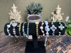 Armband Boho ibiza zomers keramische kralen en glas, Overige materialen, Verburgt Vintage, Overige kleuren, Nieuw
