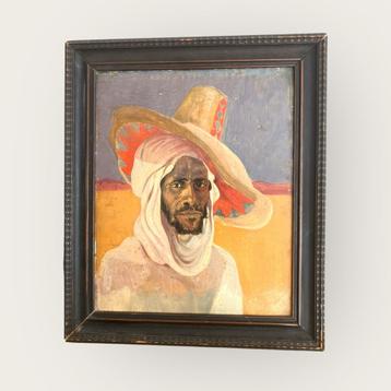 Berber met Grote Hoed, naar Etienne Dinet, 1910-1930 beschikbaar voor biedingen