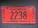 Illinois antique nummerplaat kentekenplaten nummerplaten USA, Ophalen of Verzenden, Gebruikt, Auto's
