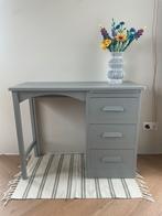 Vintage kinderbureau licht grijsblauw gerestyled, Ophalen, Gebruikt, Tafel