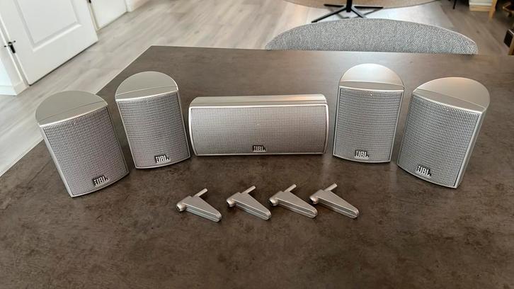 JBL speaker set (4x 140SAT & 1x 140CEN), Audio, Tv en Foto, Luidsprekers, Gebruikt, Surroundset zonder subwoofer, Minder dan 60 watt