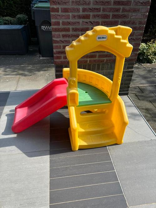 Little tikes speelhuisje met glijbaan, Kinderen en Baby's, Speelgoed | Buiten | Speelhuisjes, Zo goed als nieuw, Kunststof, Ophalen