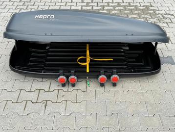 Mooie grote Hapro Carver 5.5 MF zwarte dakkoffer skibox  beschikbaar voor biedingen