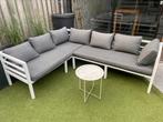 Aluminium tuinset loungebank loungeset wit, Tuin en Terras, Tuinsets en Loungesets, Ophalen, 5 zitplaatsen, ., Aluminium