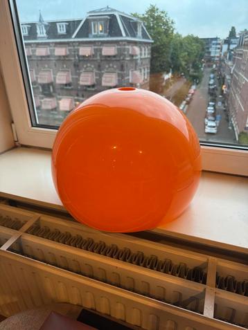 Oranje Lampenkap - Vintage Stijl beschikbaar voor biedingen