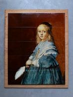 Tegeltableau Portret Meisje in Blauw - Verspronck, Ophalen of Verzenden