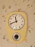 Retro wand klok met timer, Ophalen, Gebruikt, Analoog, Wandklok