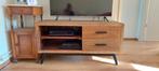 TV-kast, hout, teak, industrieel, 100 tot 150 cm, Zo goed als nieuw, Minder dan 100 cm, Industrieel