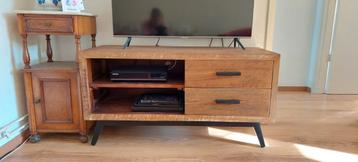 TV-kast, hout, teak, industrieel beschikbaar voor biedingen