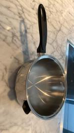 Te koop au bain marie pan, Ophalen of Verzenden, Zo goed als nieuw, Rvs, Kookpan of Snelkookpan