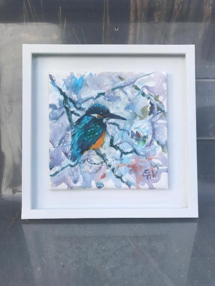 IJsvogel Nieuw, Antiek en Kunst, Kunst | Schilderijen | Modern, Ophalen of Verzenden