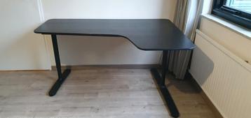 IKEA Bekant Bureau rechts Zwart + Bureaustoel - afbeelding 3