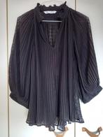 Gave zwarte tuniek/top/blouse van ZARA, L, leuke details, Gedragen, Ophalen of Verzenden