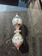 Kerstbal pegel glas zilver oude kerstbal, Ophalen of Verzenden, Zo goed als nieuw