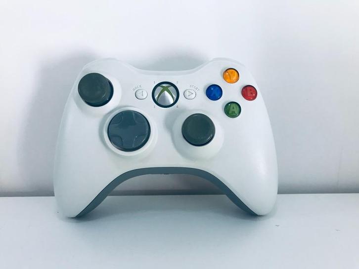 XBOX 360 - Controller - Wit (Origineel), Spelcomputers en Games, Spelcomputers | Xbox | Accessoires, Zo goed als nieuw, Xbox Original