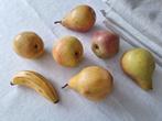 7 stuks oud fruit gips met was bedekt., Ophalen of Verzenden