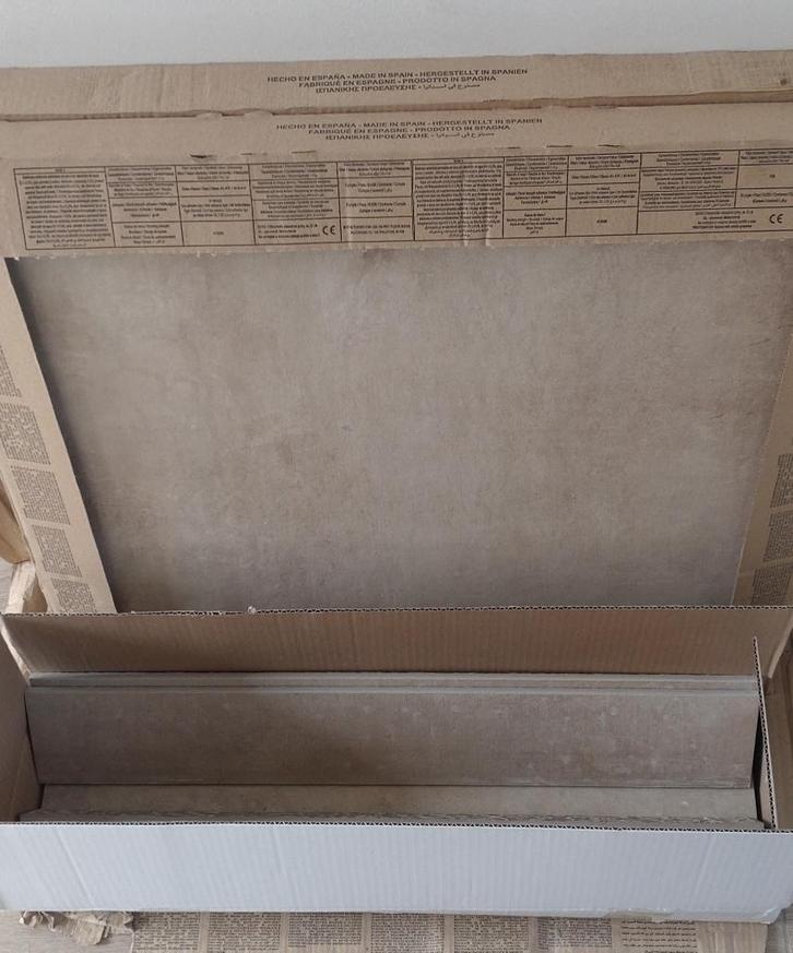 Tegels 60x60, Doe-het-zelf en Verbouw, Tegels, Nieuw, Vloertegels, Keramiek, 60 cm of meer, 60 cm of meer, Minder dan 5 m², Ophalen