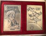 Twee plaquettes uit de Sovjet-Unie, Postzegels en Munten, Penningen en Medailles, Overige materialen, Ophalen of Verzenden, Buitenland