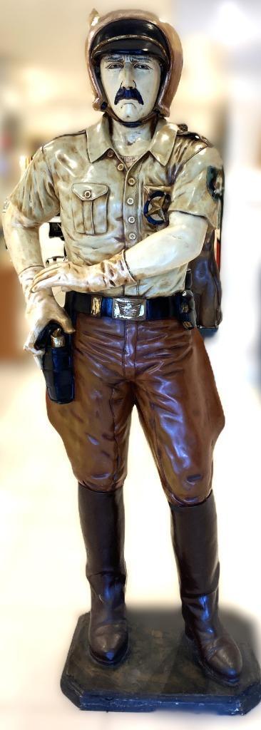 XXL Beeld Amerikaanse Agent 190 cm. hoog, Verzamelen, Beelden en Beeldjes, Zo goed als nieuw, Mens, Ophalen