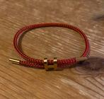 Verstelbare Hermes Armband - Rood/Goud, Sieraden, Tassen en Uiterlijk, Armbanden, Ophalen of Verzenden, Zo goed als nieuw, Rood