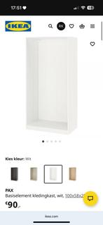 Pax 201 cm hoog incl roede en witte deuren MOET WEG, Huis en Inrichting, Kasten | Kledingkasten, Ophalen, Zo goed als nieuw, 50 tot 75 cm