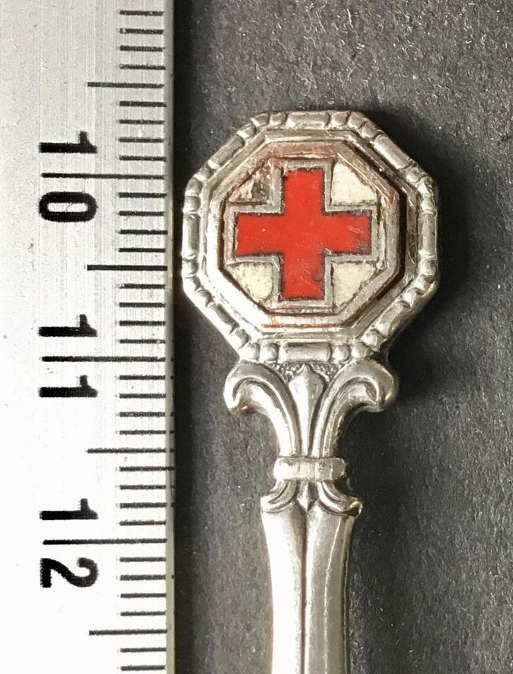 lepel, Rode kruis, type 3, emaille (A2, Verzamelen, Overige Verzamelen, Gebruikt, Verzenden