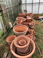 Oude stenen bloempotten, Tuin en Terras, Steen, Gebruikt, Rond, Tuin