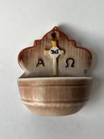 🔷Antiek wijwatervaatje: Alpha en Omega, Antiek en Kunst, Ophalen of Verzenden