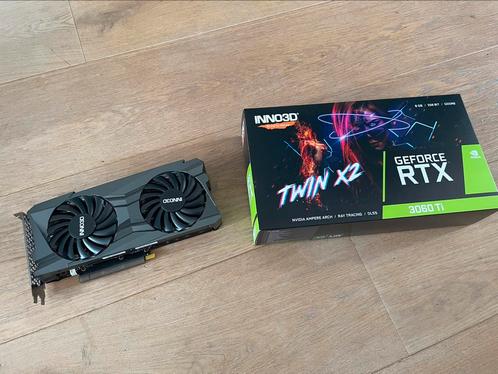 INNO3D GEFORCE RTX 3060 Ti TWIN X2 LHR, Computers en Software, Videokaarten, Zo goed als nieuw, Nvidia, PCI-Express 4.0, GDDR6