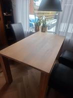 Handgemaakte eethoek met 4 stoelen, Ophalen, Gebruikt, Robuust, 4 tot 6 stoelen