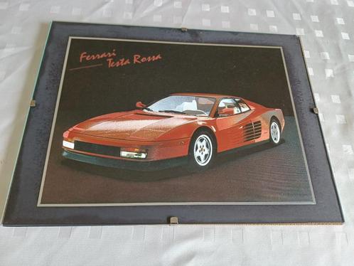 Jaren 80 auto lijst ferrari tesarossa Miami vice look, Huis en Inrichting, Woonaccessoires | Schilderijen, Tekeningen en Foto's