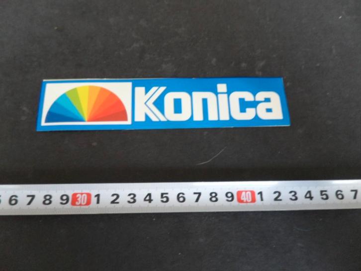 sticker KONICA, Verzamelen, Stickers, Zo goed als nieuw, Ophalen