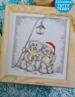 Me to You Teddybeer onder lantaarn Kerst borduurpatroon, Hobby en Vrije tijd, Borduren en Borduurmachines, Ophalen, Nieuw, Handborduren