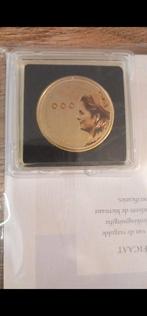 Vergulde Prinses Amalia Herdenkingsmunt Koninklijk Gezant, Postzegels en Munten, Koningin Beatrix, Euro's, Losse munt, Goud