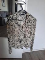 Luchtige wit/zwarte blouse Zara,maat M, Maat 38/40 (M), Ophalen of Verzenden, Zo goed als nieuw, Wit