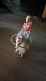 Babrie paard met barbie, Kinderen en Baby's, Speelgoed | Poppen, Ophalen of Verzenden, Zo goed als nieuw, Barbie