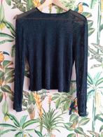 Zwart glitter top maat L, Maat 38/40 (M), Zwart, Ophalen of Verzenden, Zo goed als nieuw