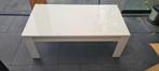 Hoogglans Witte Salontafel, Kunststof, Gebruikt, 100 tot 150 cm, Modern