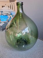 Grote gist/ wijn fles- hoog 66cm, Ophalen, 50 tot 75 cm, Groen, Glas