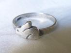 Zilveren kinder-Ring ‘Konijntje’, Verzenden, Zo goed als nieuw, Zilver, Ring