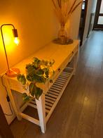 Houten sidetable, Huis en Inrichting, Kasten | Dressoirs, Ophalen, Gebruikt, 100 tot 150 cm, Met lade(s)